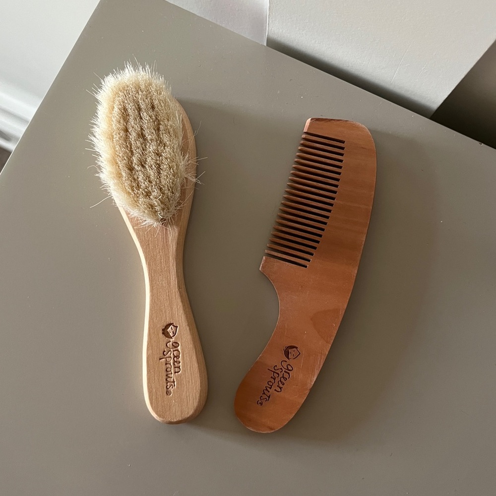Wooden Baby Brush & Comb Set